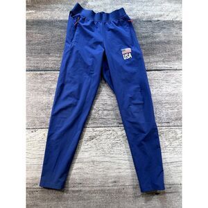 Adidas Women’s USA National Volleyball Track Pants Blue Pants Joggers Med